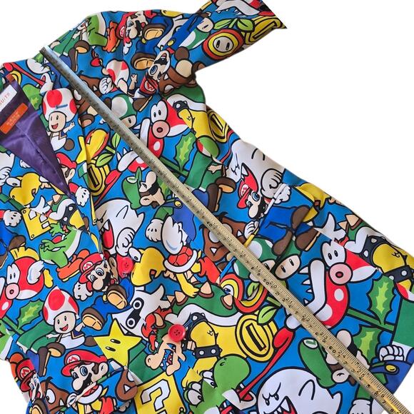 Nintendo Super Mario Dress Suit Boy Size 16Y OppoSuits Gamer 3 Pc Set - Picture 6 of 16